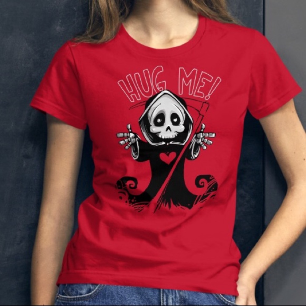 Hug Me Grim Reaper Tee